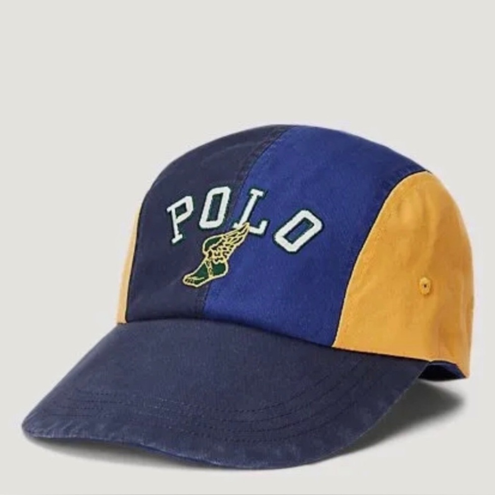 POLO RALPH LAUREN Men's Long Bill P-WING Twill Four-
Panel Cap - Sz L/XL